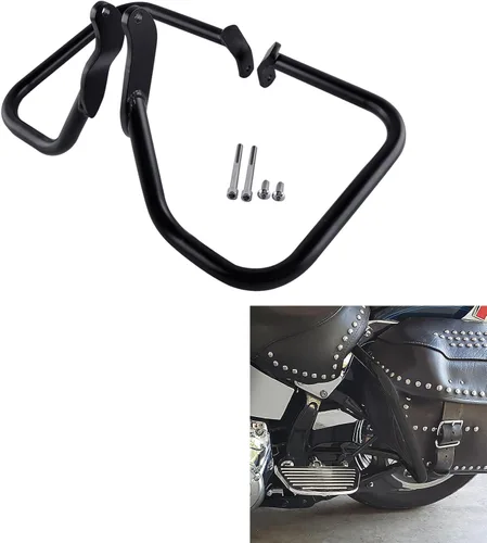 Miniatura 3 de TCMT Barra de protección para riel trasero para Harley HD Softail Heritage Softail Classic FLSTC 2000-2017 Night Train Softail Standard Springer