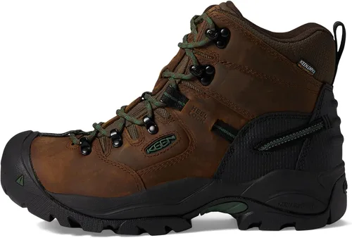 Miniatura 4 de KEEN Utility Pittsburgh Energy Botas de trabajo impermeables (punta de compensación) de 6 pulgadas para hombre Cascada Marrón/Pastos Verdes