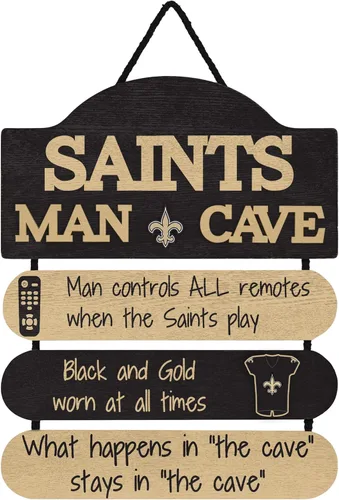 Miniatura 11 de NFL Team Logo Mancave Man Cave Hanging Wall Sign