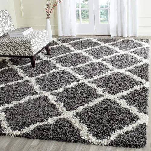 Miniatura 49 de Safavieh - Dallas Shag Collection SGD257A - Alfombra de área con diseño de enrejado de 10 x 14 pies