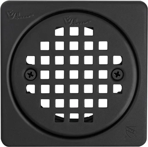 Miniatura 3 de Kit de rejilla de drenaje de 4 pulgadas compatible con Schluter Kerdi-Drain Flange Square Shower Floor Drenaje SS304 de acero inoxidable