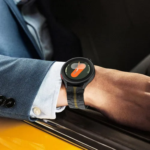 Miniatura 7 de FULLIFE Compatible con Samsung Galaxy Watch 7 6 5 4 FE 1.575 pulgadas 1.732 pulgadas, cierre plegable de metal acero inoxidable 0.787 in Galaxy