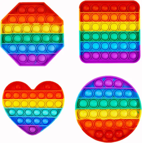 Miniatura 9 de 12 piezas aleatorias de juguetes para ansiedad, juego de juguetes sensoriales Push Pop Fidget, regalos para aliviar el estrés para niños y adultos