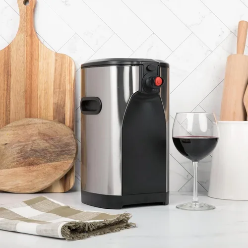 Miniatura 3 de Boxxle Box - Dispensador de vino de acero inoxidable de 3 litros, elegante, eficiente, sostenible, mantiene el vino fresco durante 6 semanas