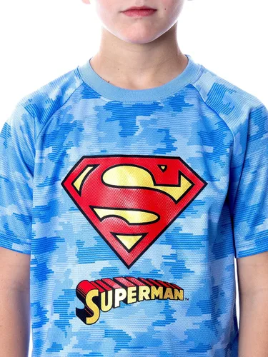 Miniatura 4 de DC Comics - Conjunto de pijama de 2 piezas de Superman de camuflaje digital para niño