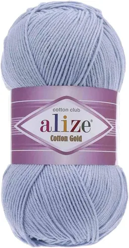 Miniatura 42 de 55% algodón 45% acrílico Alize Cotton Gold Yarn 1 madeja/bola 3.53 oz 360 yardas (1-crema)
