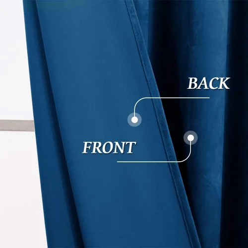Miniatura 260 de RYB HOME Cortinas opacas de terciopelo para dormitorio, aislamiento térmico, privacidad, luz solar, bloqueo de calor, cortinas lujosas con bolsillo