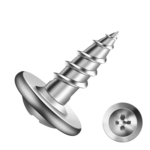 Miniatura 16 de #8 x 5/8 "Tornillo de madera 500 piezas de acero de aleación estándar hilo truss cabeza rápida autorroscante por SG TZH plata - aleación de acero