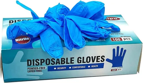 Miniatura 4 de SIPA Guantes desechables de nitrilo de 2.8 mil, paquete de 100, sin látex, seguridad sin polvo