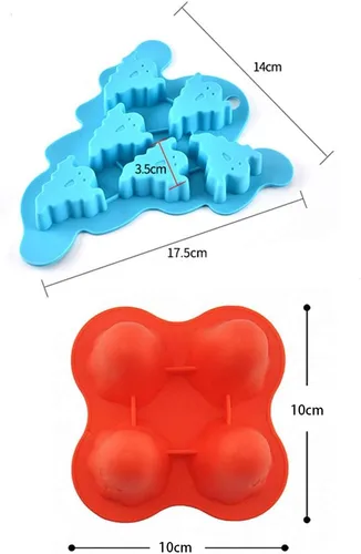 Miniatura 2 de Juego de 3 bandejas de cubitos de hielo fantasma, moldes de silicona fantasma para fiesta de Halloween, fondant de chocolate, gelatina de caramelo