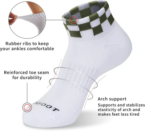 Miniatura 3 de MONFOOT 6 pares de calcetines diarios de ajuste cómodo para hombres y mujeres