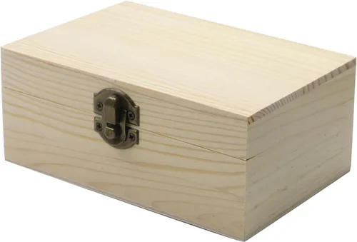 Miniatura 10 de Caja de madera sin terminar en forma de corazón, madera de pino natural, cajas de madera de bricolaje con tapa para manualidades de almacenamiento
