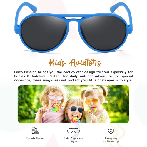 Miniatura 2 de Lentes de sol aviadores con protección UV400 para bebés y niños de 0 a 4 años
