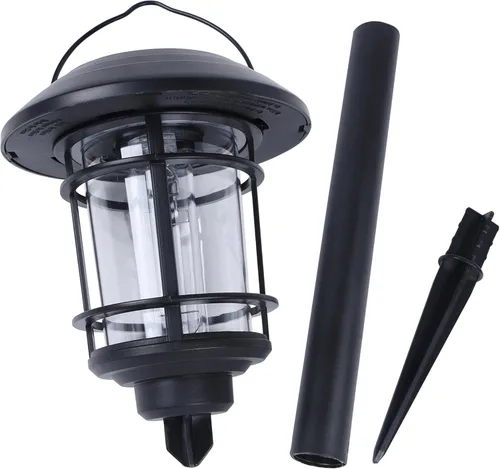 Miniatura 8 de Dynaming - Juego de 6 luces solares de doble uso para caminos al aire libre, lámparas colgantes solares de jardín con bombilla Edison, iluminación