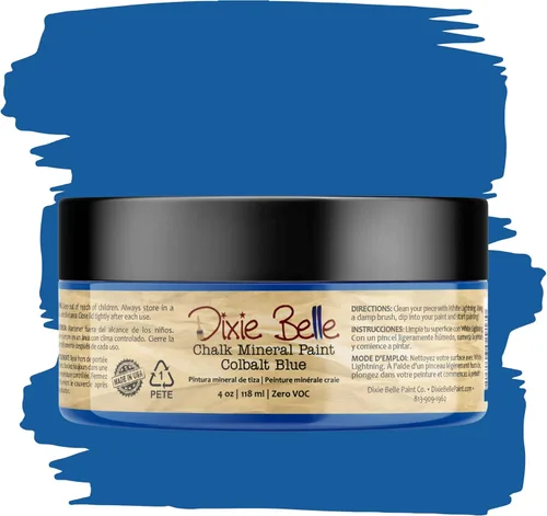 Miniatura 180 de Dixie Belle Paint Company - Pintura con acabado de tiza para muebles, color negro (Caviar), 1 galón, 128 fl oz, pintura mineral color rosa intenso