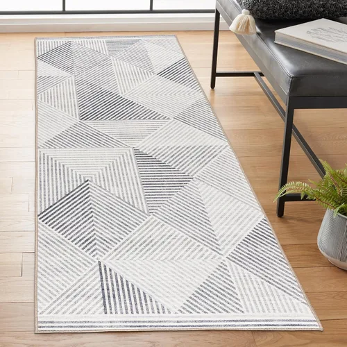 Miniatura 28 de ReaLife Rugs Alfombra Pasillo Lavable a Máquina - Sala de Estar Dormitorio Baño Cocina Entrada Oficina - Acolchada Pelo Bajo Resistente a Manchas