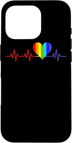 Miniatura 19 de iPhone SE (2020) / 7 / 8 Gay Heartbeat Pride Flag Gift And Queer LGBTQ Rainbow Estuche de regalo