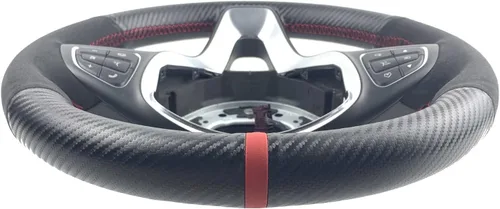 Miniatura 9 de Funda para volante cosida a mano para Mercedes Benz C W205/CLA C117/CLS C218/E W213/GLA X156/GLC X253 C253/GLE W166/GLS X166/W447 2015-2019