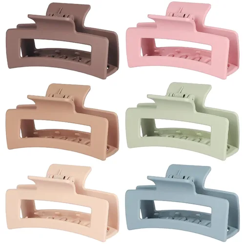 Miniatura 17 de Sisiaipu Pinzas para el Cabello, Pinzas Medianas de 3.5 Pulgadas, Paquete de 6 para Mujeres y Niñas - Accesorios para el Cabello Color Ámbar