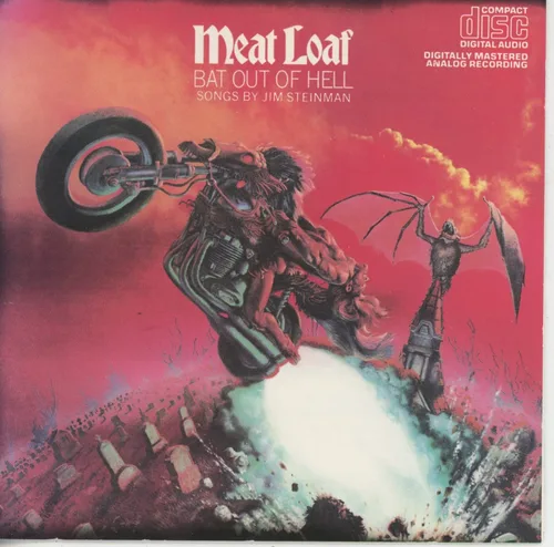 Bat out of Hell de Meat Loaf Music Classic Rock de 1977, este es el lanzamiento de Estados Unidos de 2001 que cuenta con el álbum completo de BAT