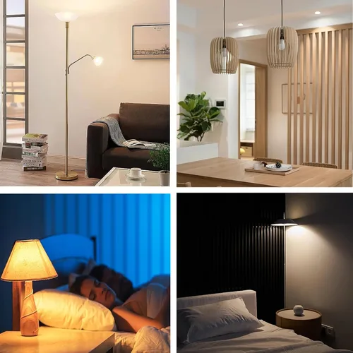 Miniatura 5 de Bombillas LED de 3 Vías Paquete de 2, Bombillas de 3 Vías 30 70 100 Blanco Suave 3000K, Base Media E26 A19 Bombilla de Tres Vías, Bombilla
