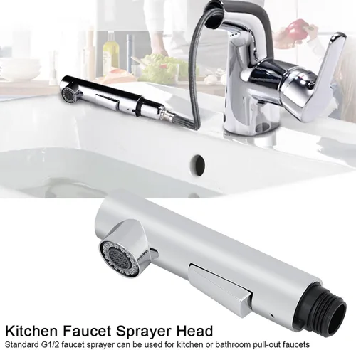 Miniatura 4 de Cabezal de rociador de grifo de cocina G1/2 de repuesto extraíble con 2 modos de tratamiento de revestimiento de superficie, accesorio de grifo