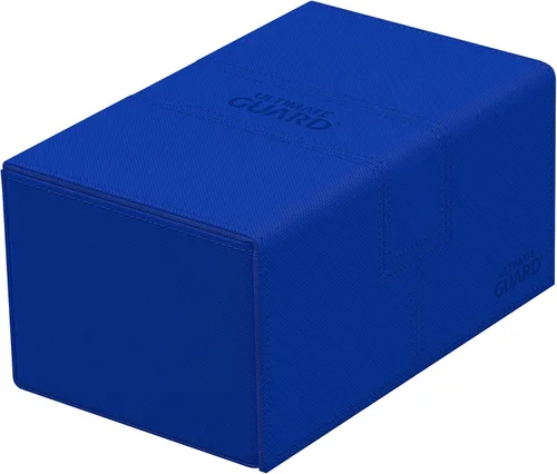 Miniatura 34 de Ultimate Guard Twin Flip'n'Tray 200+, estuche para mazo para 200 tarjetas TCG de doble manga + bandeja de dados, color rojo, cierre magnético