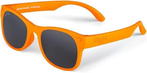 Gafas de sol Blippi Indestructible, polarizado, naranja para niños con lente negra