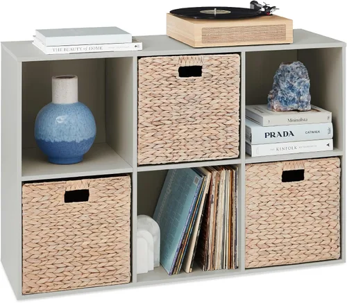 Miniatura 38 de Best Choice Products Organizador de almacenamiento de 6 cubos, abertura de estante de 13.5 pulgadas, estantería, librero, estante de exhibición