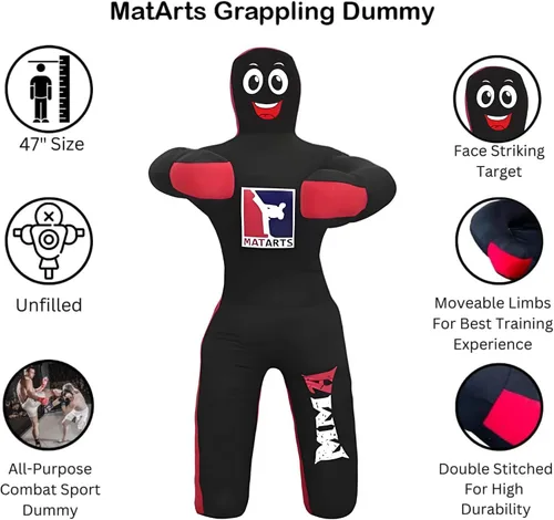 Miniatura 3 de MMA Grappling - Maniquí de boxeo para niños, deportes de combate, jiu, jitsu, judo, karate, taekwondo, compañeros de lucha, maniquíes de boxeo
