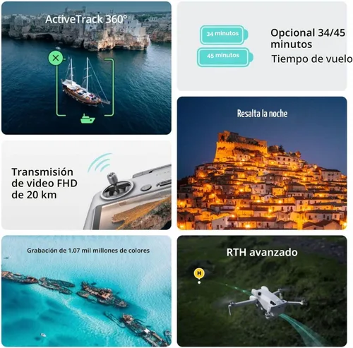 Miniatura 5 de DJI Mini 4 Pro Fly More Combo Plus con DJI RC 2, drones con cámara para adultos 4K, 3 baterías de vuelo inteligentes Plus para hasta 135 minutos