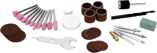 Miniatura 4 de Performance Tool W50031 Kit de herramientas rotativas multifuncionales avanzadas de 43 piezas con velocidad variable y bloqueo de pinza