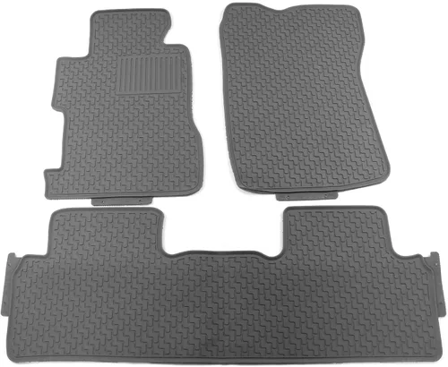 Miniatura 10 de IKON MOTORSPORTS - Alfombrillas compatibles con Honda Civic Sedán 2006-2011, goma de látex para todas las estaciones, interiores resistentes, juego