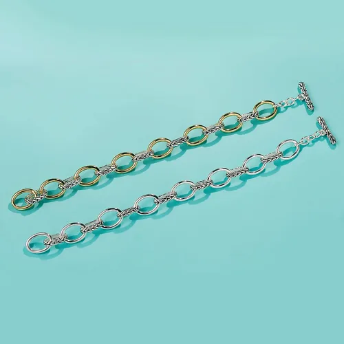 Miniatura 4 de UNY JEWEL Las joyas hacen una declaración con la cadena de eslabones de cola de zorro, pulsera inspirada en la marca del diseñador para mujer