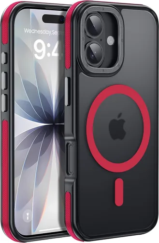 Miniatura 14 de Funda para iPhone 17 Pro Max con protector de lente de cámara [protección de grado militar de 10 pies] compatible con MagSafe a prueba de golpes