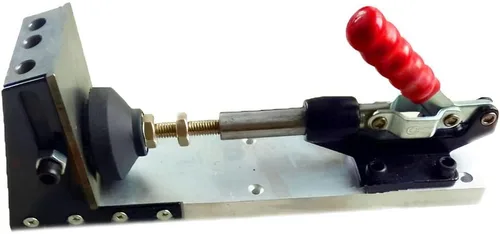Miniatura 5 de Abrazadera de palanca de empuje, 500 libras de capacidad de retención de 1.260 in carrera del émbolo, abrazadera ajustable de liberación rápida