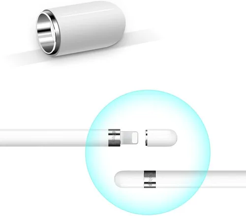 Miniatura 4 de TITACUTE Tapa magnética de repuesto para Apple Pencil para Apple Pen Stylus para iPad Pro de 10.5 pulgadas, 12.9 pulgadas, 9.7 pulgadas, color blanco