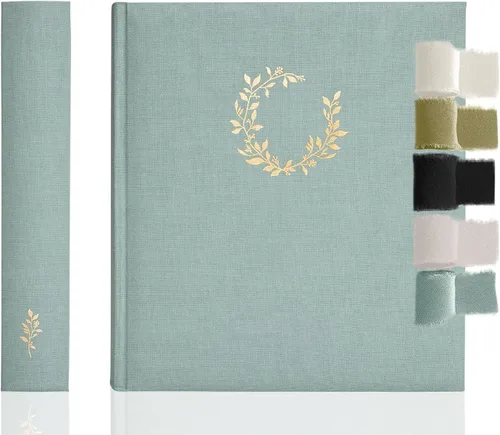 Miniatura 10 de La Lente - Álbum de recortes premium – Álbum de fotos con espacio para escribir – 100 páginas para múltiples tamaños 4x6, 5x7, 6x8, 8x10 – Capacidad
