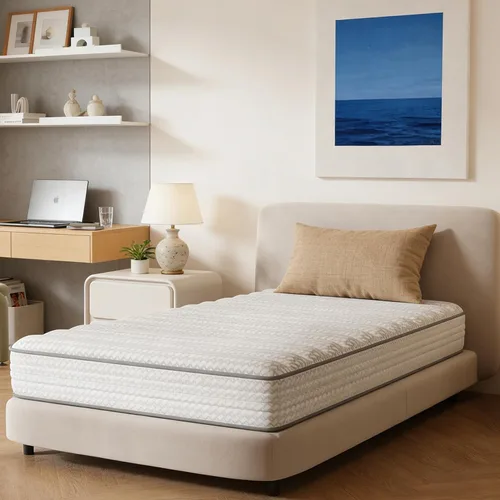 Novilla Colchón híbrido tamaño matrimonial de 6 pulgadas, colchón híbrido de tamaño matrimonial con espuma BioAir Comfort para aliviar la presión,