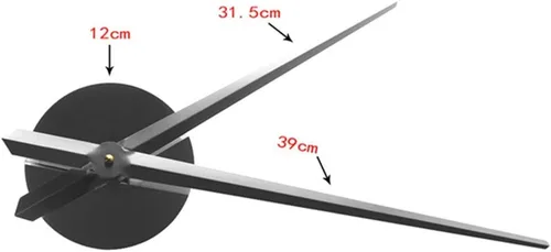 Miniatura 7 de The Geeky Days Flying Plane Fighter Jet - Reloj de pared grande sin marco, estilo acrílico, efecto espejo, adhesivo, avión, silencioso, cuarzo, Plata