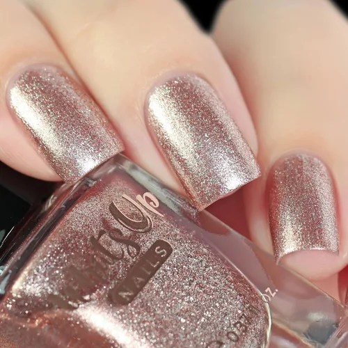 Miniatura 4 de Whats Up Nails - Esmalte de uñas de color cromado, barniz cromado de oro rosa, fabricado en Estados Unidos, 21 libre de crueldad, limpieza vegana