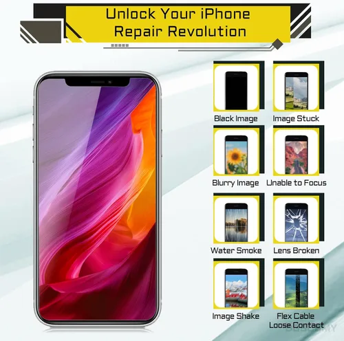 Miniatura 4 de Para iPhone 11 Pro Max Reemplazo de la cámara trasera OEM para iPhone 11 Pro Kit 12MP Principal Lente Trasera con Lente Telefoto Ultra Wide OIS HDR