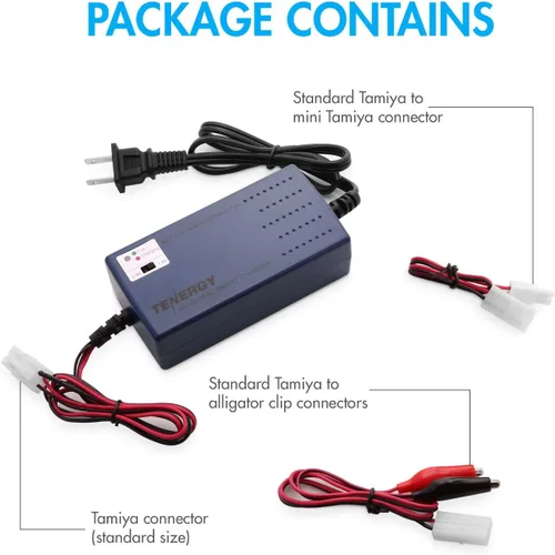Miniatura 3 de Tenergy Cargador universal inteligente para batería de NiMH / NiCd 7.2V - 12V con corriente de carga y sensor de temperatura/selección