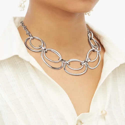 Miniatura 3 de Collar con colgante de eslabones de cable de oro gargantilla de eslabones de cadena chapada en oro de 14 quilates para mujer, joyería con colgante