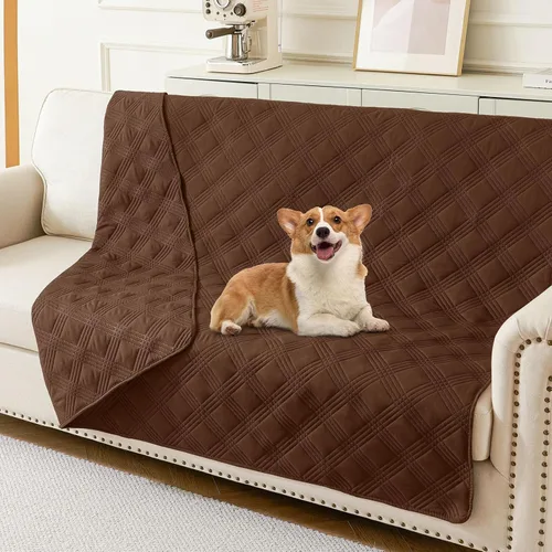 Miniatura 40 de hyha Manta impermeable para perros, manta reversible para cama de mascotas, funda suave para sofá/sillón lavable para perros, fundas impermeables