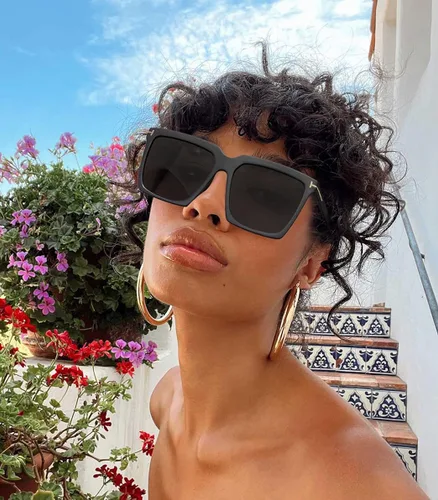 Miniatura 3 de STORYCOAST Gafas de sol cuadradas de gran tamaño para mujer gafas de sol grandes de lujo protección UV400