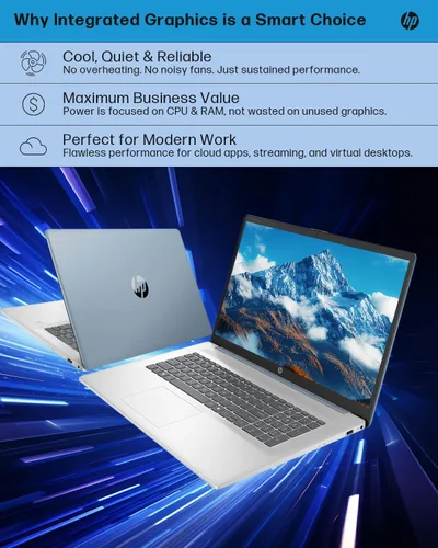 Miniatura 8 de HP Portátil con pantalla táctil 17.3 para empresas, Intel Ultra 7 255U hasta 5.2GHz, 16GB DDR5, 1TB SSD, KB retroiluminado, lector de huellas