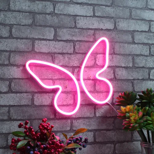 Miniatura 4 de AdvPro Señal de neón LED de silicona de la flexión de la habitación de la muchacha de la mariposa - rosa - st16s33-fnu0020-k