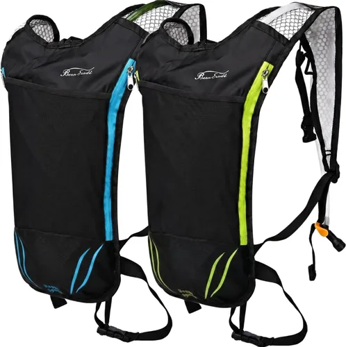 Paquete de hidratación con mochila de 2 litros, ideal para deportes al aire libre, correr, senderismo, camping, ciclismo, esquí