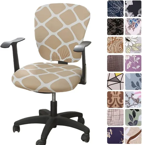 Miniatura 13 de Melaluxe - Funda para silla de oficina de computadora, funda universal protectora y elástica, cubierta elástica para silla giratoria